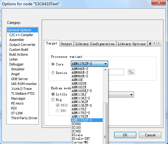 Notes on IAR debugging S3C6410 (Part 3) - believe_yx - believe_yx's blog