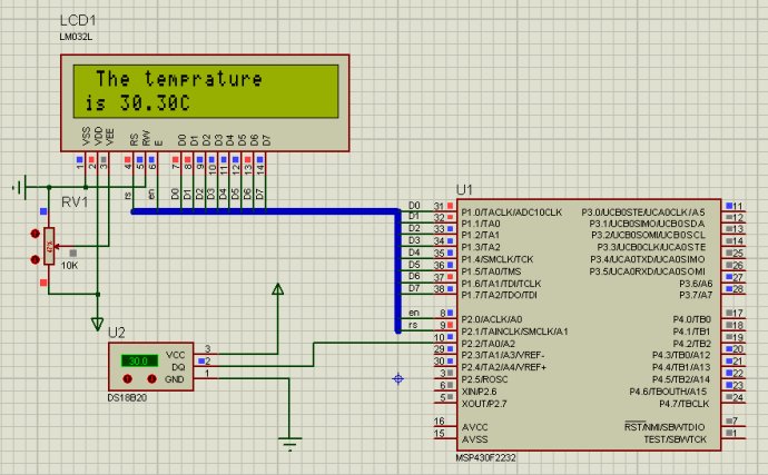 (0x02) DS18b20 temperature detection and display library program