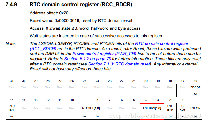 RCC_BDCR Register