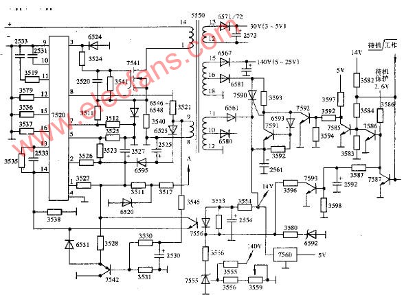 它激式开关驱动电路AIC44603及开关变换电路