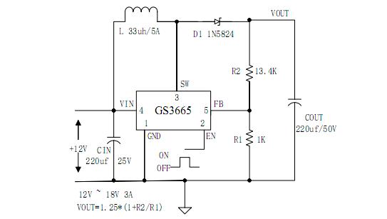 12V升压18V 24V 32V 36V 42V升压电路