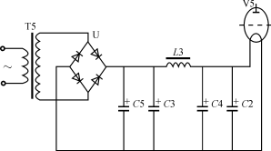 一般灯丝供电电路