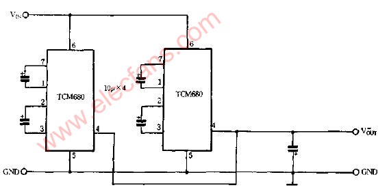 多个TCM680并联减少ROUT电路图