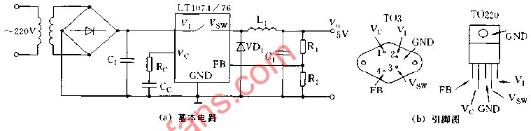 LT1074 LT1076的基本应用电路