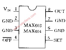 MAX603 MAX604管脚配置