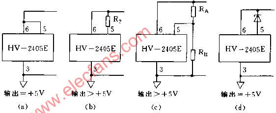 HV2405E输出电压的设定方式电路