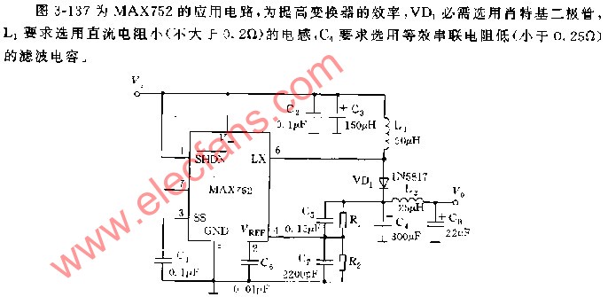 MAX752的应用电路