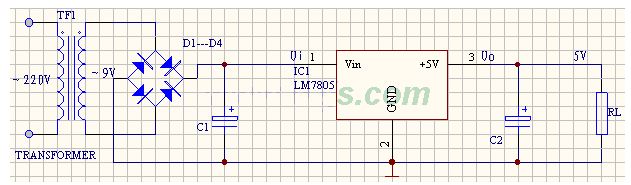 lm7805稳压电路