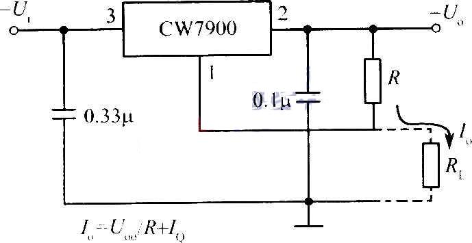 CW7900组成的恒流源电路