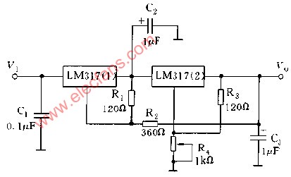 采用LM317构成的高稳定度电源电路