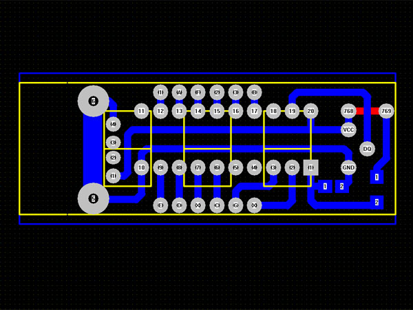 Temperature measurement module made of DS18B20