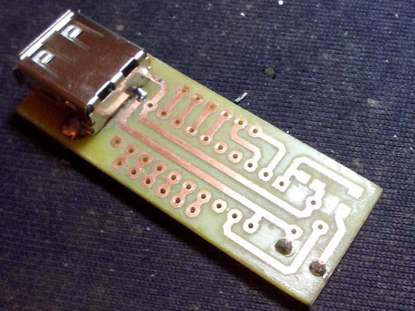 Temperature measurement module made of DS18B20