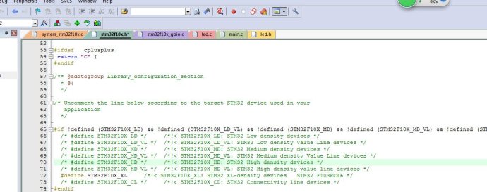 STM32,系统时钟设定及芯片型号库函数选择