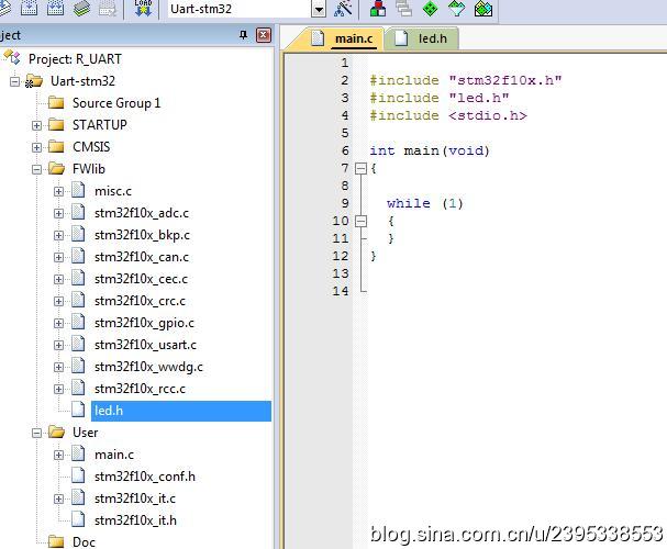 How to add .h file to STM32 keil