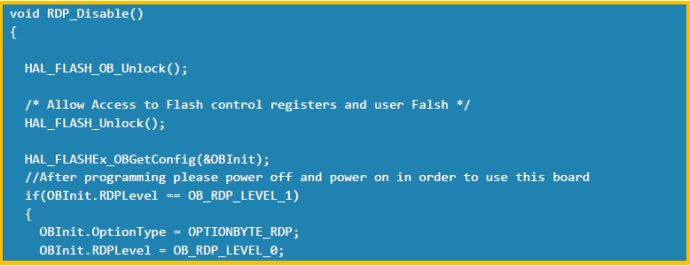 Interpretation of STM32 MCU: Code Implementation of PCROP Clear