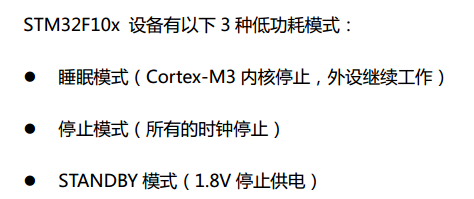 STM32学习——低功耗模式