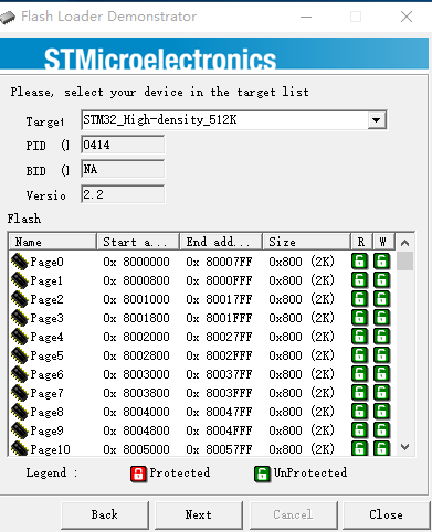 STM32 <wbr>flash <wbr>loader <wbr>demonstration <wbr>V2.50使用笔记