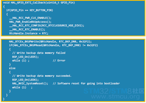 STM32 A method to call the Bootloader in the system memory from the user code