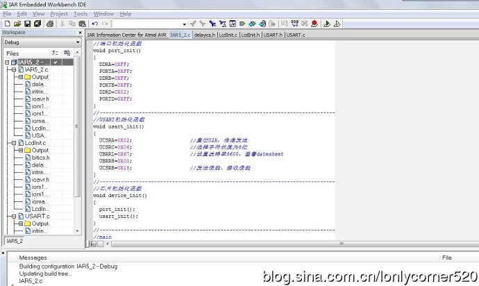 AVR单片机（学习ing）—（五）、ATMEGA16的USART与PC机串行通信—02