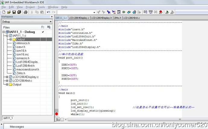 AVR单片机（学习ing）—（十一）、ATMEGA16驱动12864—01—①