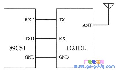 D21DL与51系列接口关系图