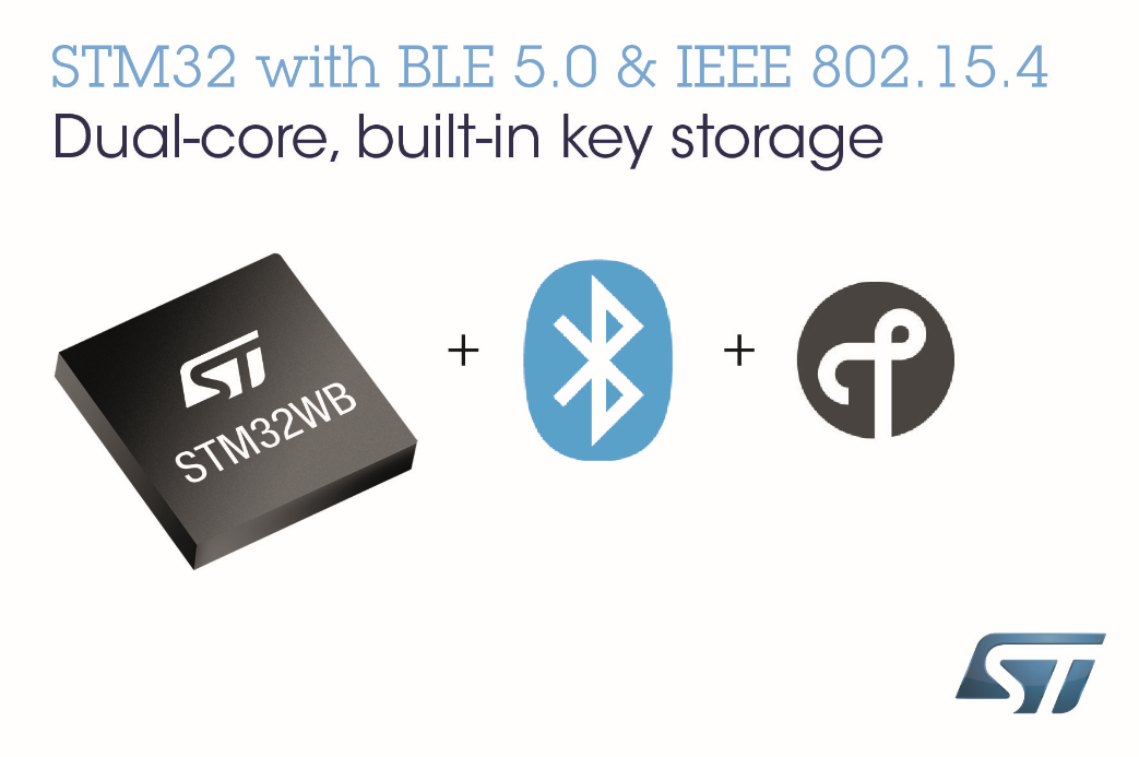 ST Bluetooth® 和 802.15.4系统芯片助力一代物联网设备开发