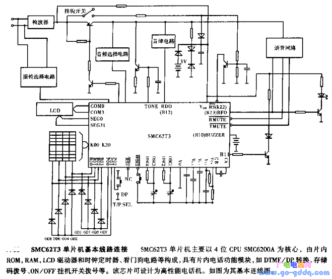 SMC62T3单片机基本线路连接电路