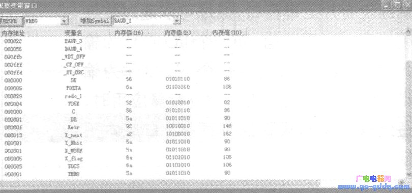 观察变量窗口