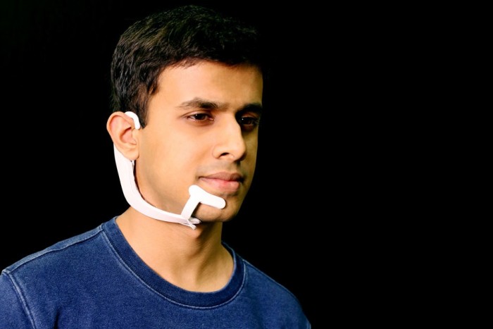 Bone conduction silent headphones let users communicate quietly with their computers