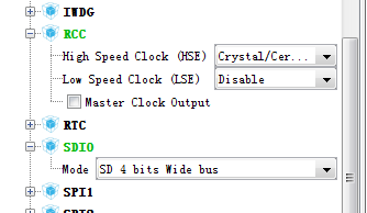 STM32CubeMX生成SDIO驱动SD卡的代码