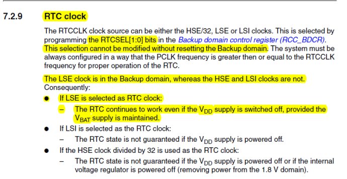 [转载]stm32学习笔记（1）：实时时钟RTC