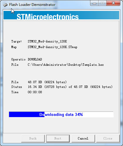 通过串口给STM32烧写程序