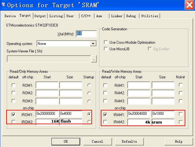 STM32&nbsp;<wbr>SRAM启动的&nbsp;<wbr>KeiL&nbsp;<wbr>配置