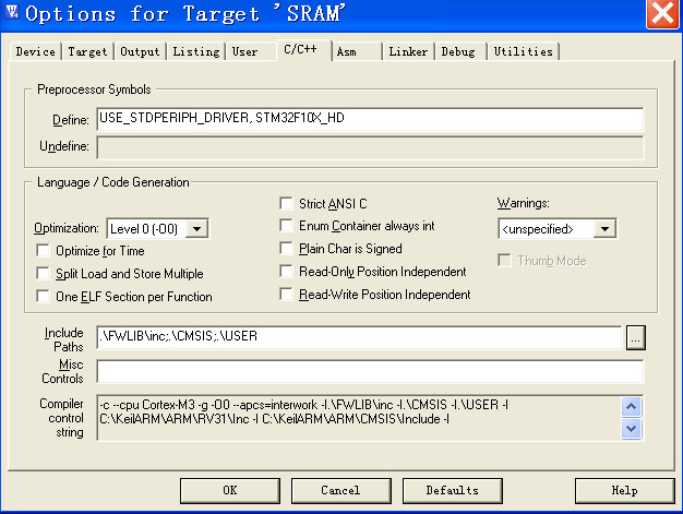 STM32&nbsp;<wbr>SRAM启动的&nbsp;<wbr>KeiL&nbsp;<wbr>配置