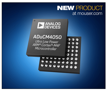 Analog Devices ADuCM4050微控制器 贸泽开售