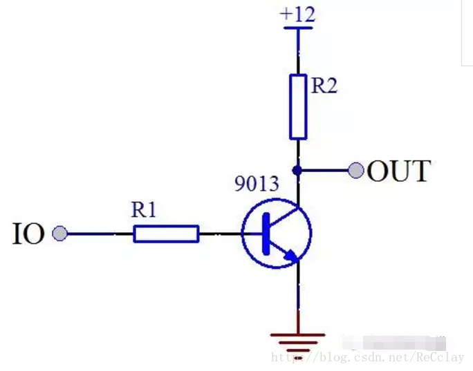 三极管实现电压转换(5V控制12V)