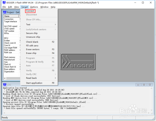 STM32使用J-LINK下载HEX文件
