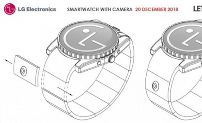 LG申请了一项带摄像头的智能手表专利
