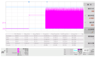 说明: 图3 起机瞬态MOS管电压波形.wmf