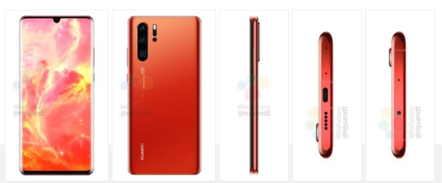 网传华为P30 Pro红色版