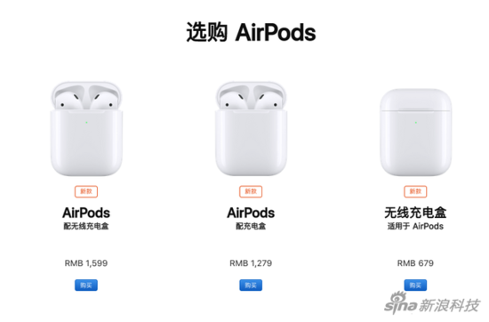 新AirPods售价