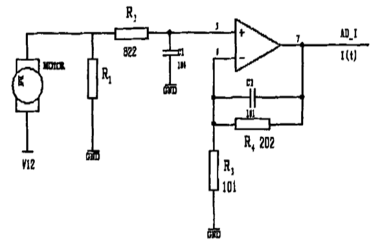 图六:电动机电流采样