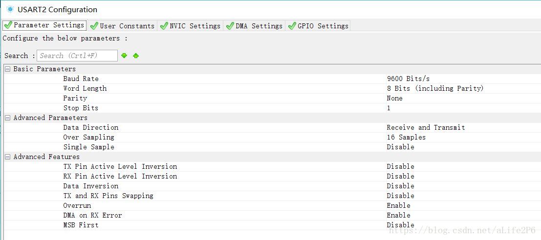串口参数设置图