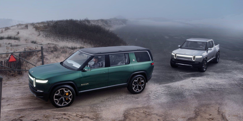 电动汽车，Rivian,Rivian电变色玻璃车顶，Rivian电动皮卡，特斯拉Rivian，汽车新技术