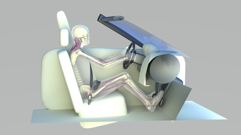 自动驾驶，西门子Simcenter Madymo软件,乘员安全建模,自动驾驶汽车,汽车碰撞