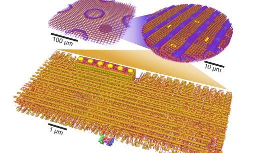 Ptychographic X-ray laminography can scan an entire chip or zoom in on a particular spot to reveal its circuits.