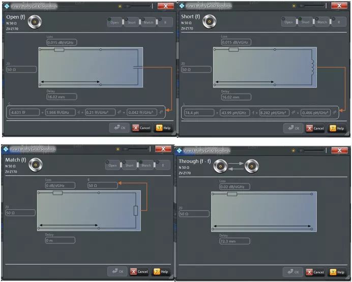 TOSM和UOSM校准方法的基本原理与误差分析研究