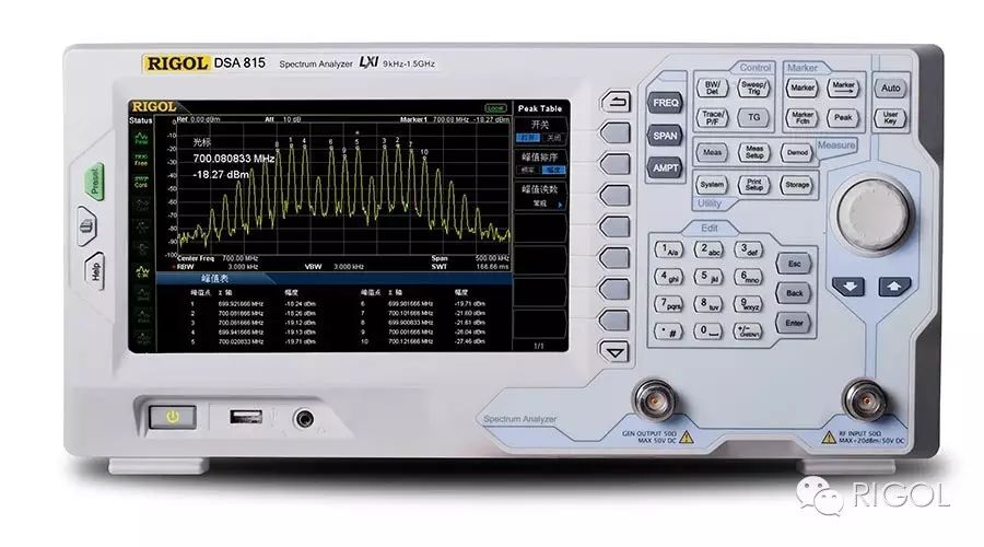 关于普源DSA700DSA815频谱分析仪的功能分析和介绍