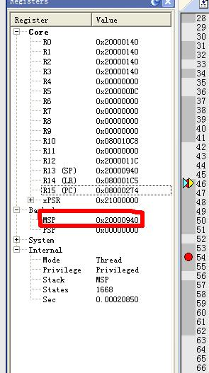 STM32使用KEIL仿真左侧列表