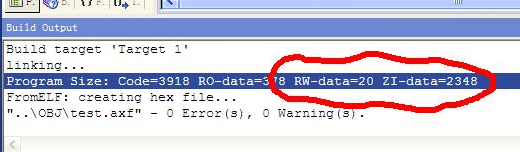 STM32使用KEIL编译下方列表
